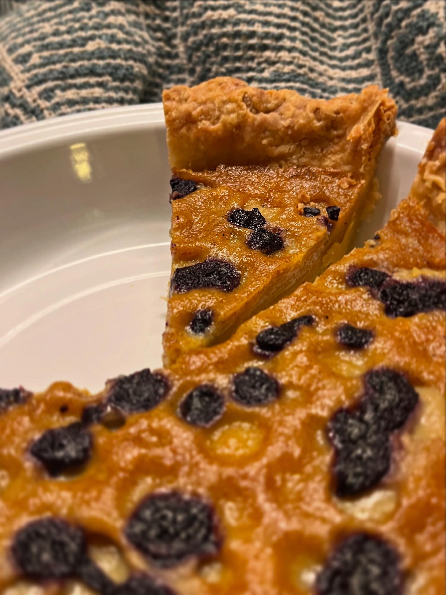 Blueberry Maple Chess Pie in Zürich – homemade and freshly baked